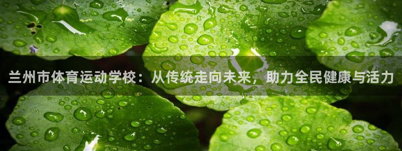 一竞技官网下载开户:兰州市体育运动学校:从传统走向未来,助力
